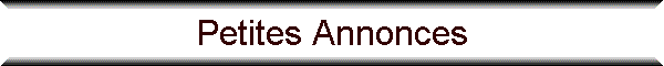 Petites Annonces